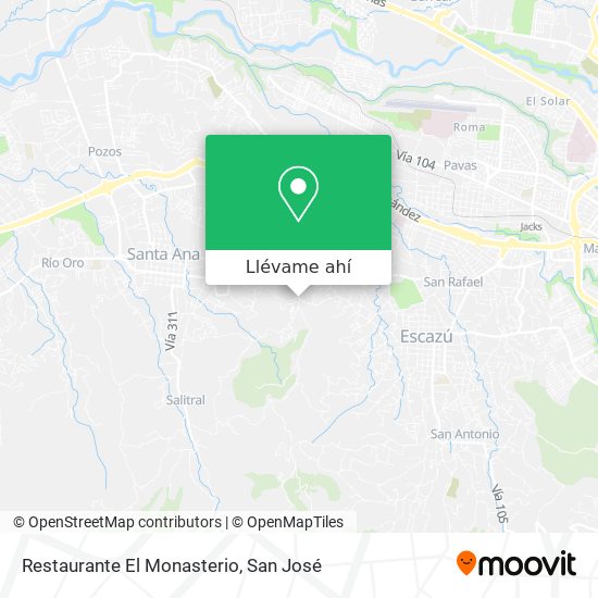Mapa de Restaurante El Monasterio