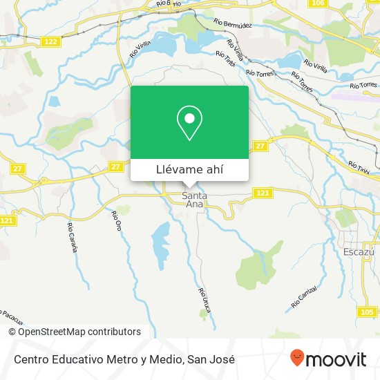 Mapa de Centro Educativo Metro y Medio