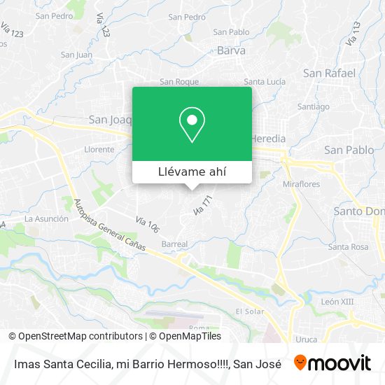 Mapa de Imas Santa Cecilia, mi Barrio Hermoso!!!!