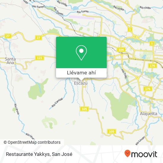 Mapa de Restaurante Yakkys