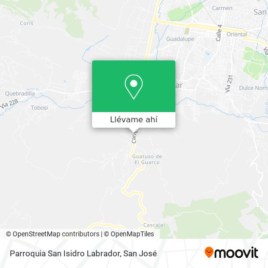 Mapa de Parroquia San Isidro Labrador