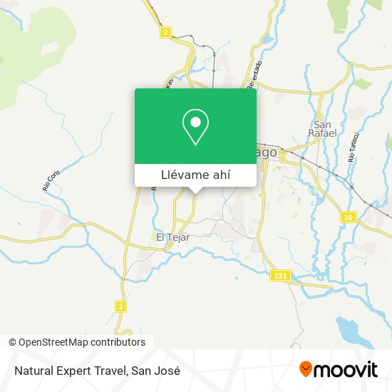 Mapa de Natural Expert Travel