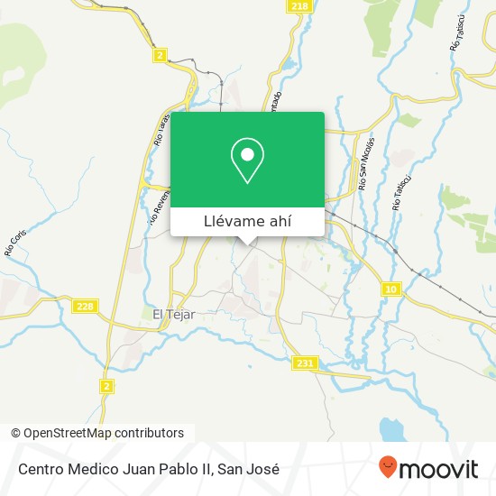 Mapa de Centro Medico Juan Pablo II