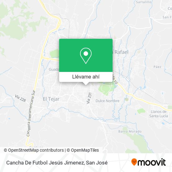 Mapa de Cancha De Futbol Jesús Jimenez