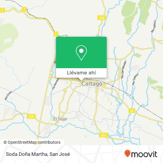 Mapa de Soda Doña Martha