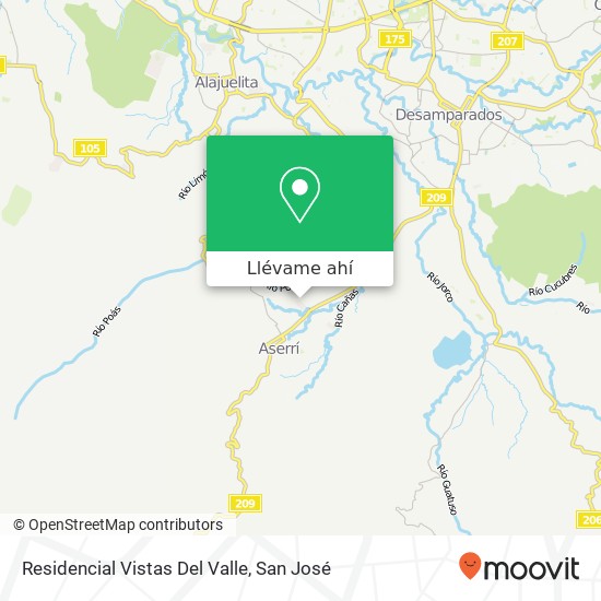 Mapa de Residencial Vistas Del Valle