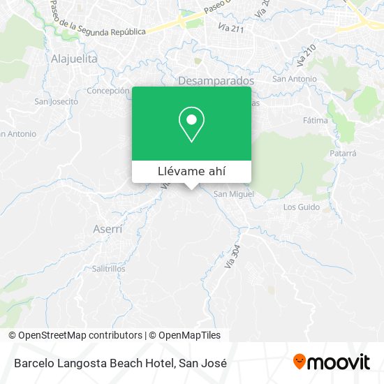 Mapa de Barcelo Langosta Beach Hotel
