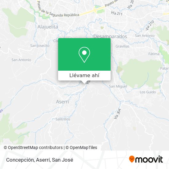 Mapa de Concepción, Aserrí