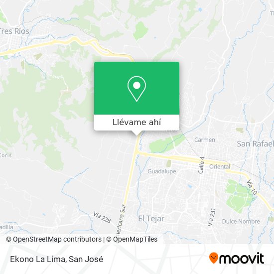 Mapa de Ekono La Lima