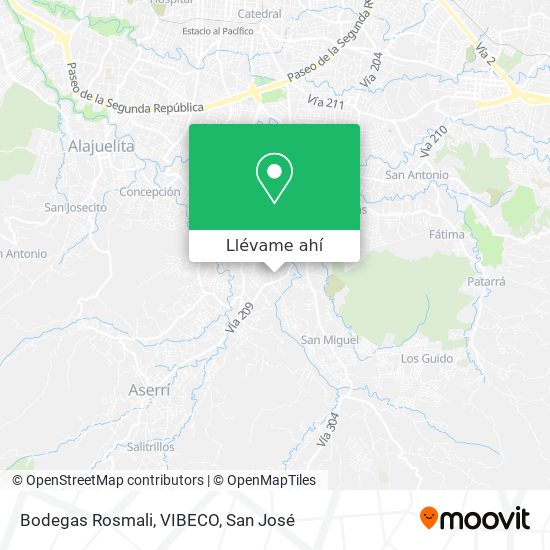 Mapa de Bodegas Rosmali, VIBECO