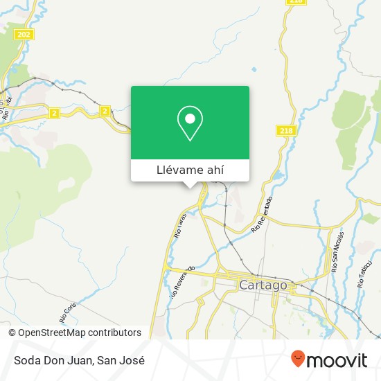 Mapa de Soda Don Juan