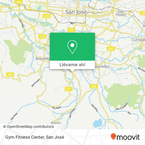 Mapa de Gym Fitness Center
