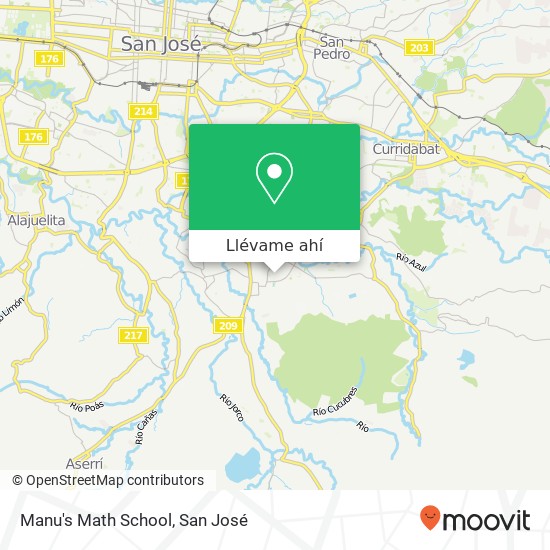 Mapa de Manu's Math School
