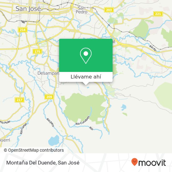 Mapa de Montaňa Del Duende