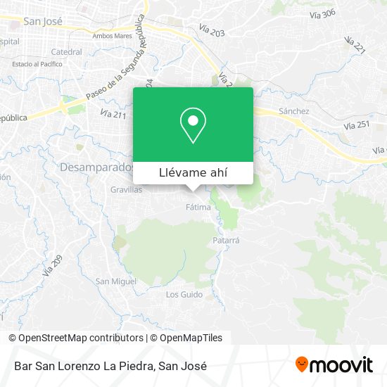 Mapa de Bar San Lorenzo La Piedra