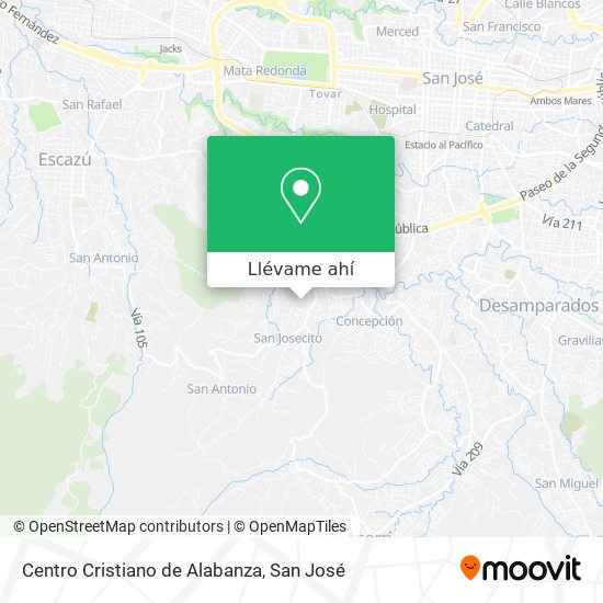 Mapa de Centro Cristiano de Alabanza