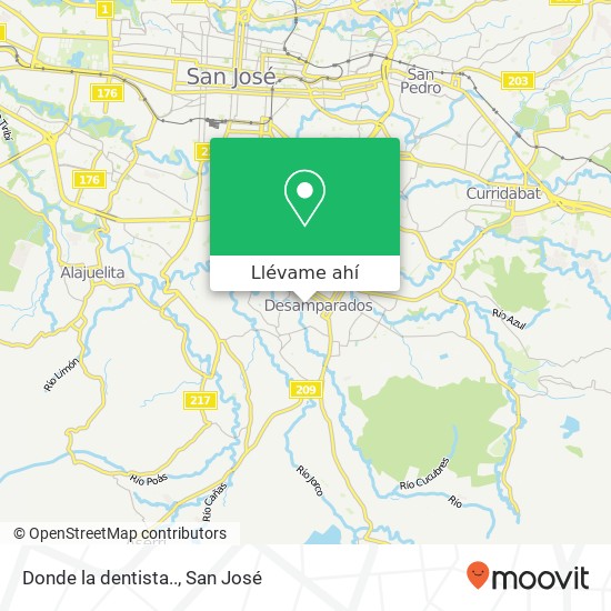 Mapa de Donde la dentista..