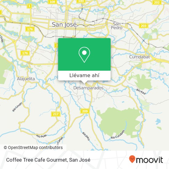 Mapa de Coffee Tree Cafe Gourmet