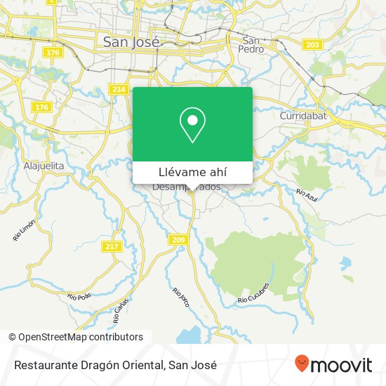 Mapa de Restaurante Dragón Oriental