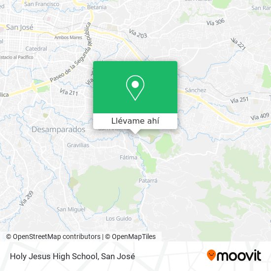 Mapa de Holy Jesus High School