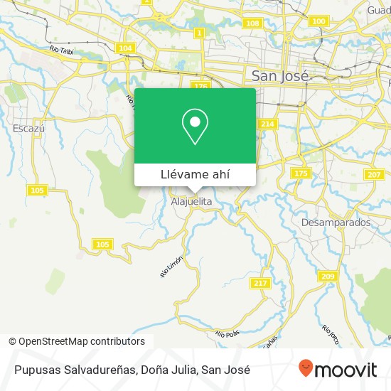 Mapa de Pupusas Salvadureñas, Doña Julia