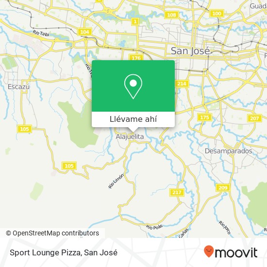 Mapa de Sport Lounge Pizza