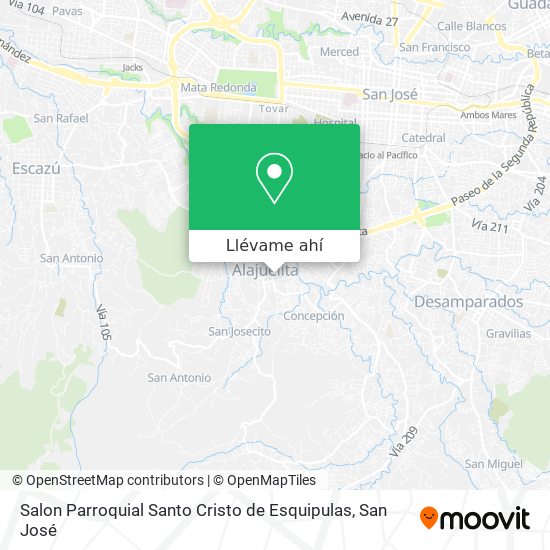 Mapa de Salon Parroquial Santo Cristo de Esquipulas