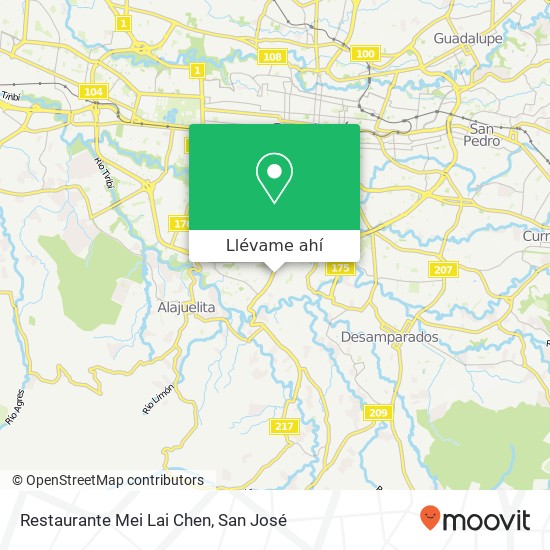 Mapa de Restaurante Mei Lai Chen