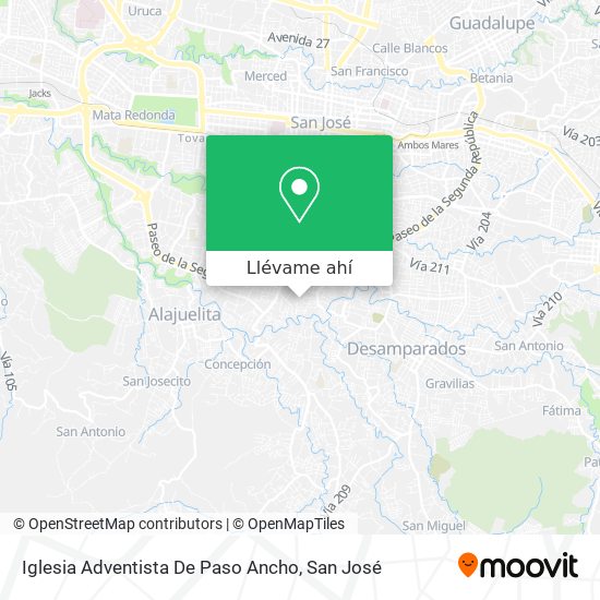 Mapa de Iglesia Adventista De Paso Ancho