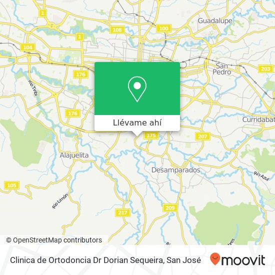 Mapa de Clinica de Ortodoncia Dr Dorian Sequeira
