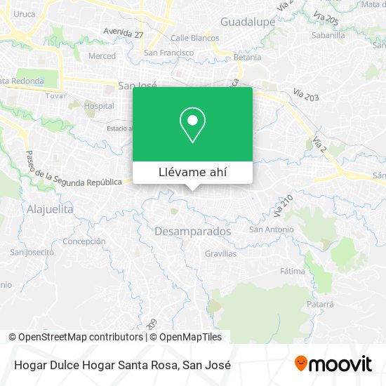 Mapa de Hogar Dulce Hogar Santa Rosa