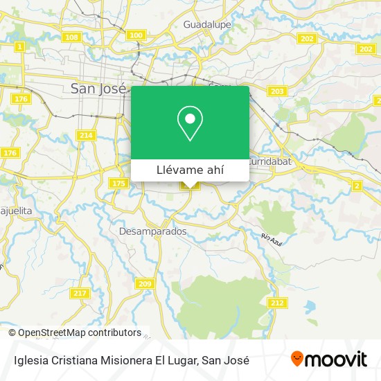 Mapa de Iglesia Cristiana Misionera El Lugar