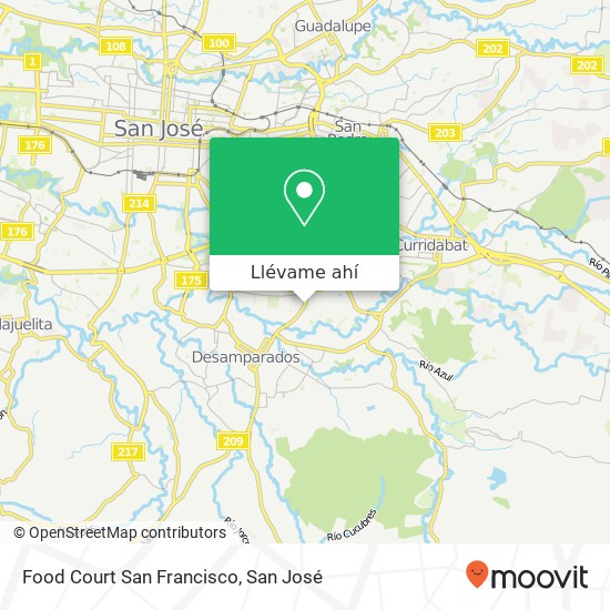 Mapa de Food Court San Francisco