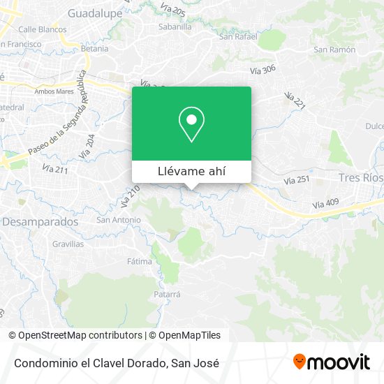 Mapa de Condominio el Clavel Dorado