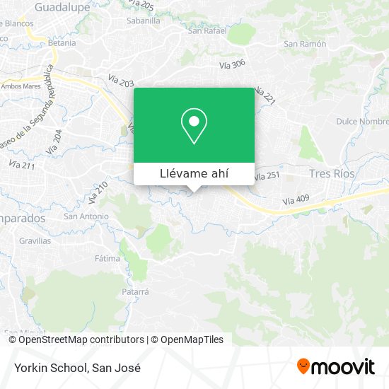 Mapa de Yorkin School