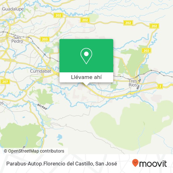 Mapa de Parabus-Autop.Florencio del Castillo