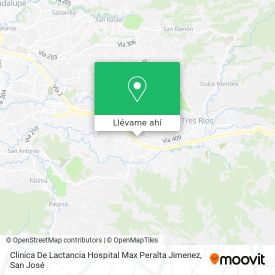 Mapa de Clinica De Lactancia Hospital Max Peralta Jimenez