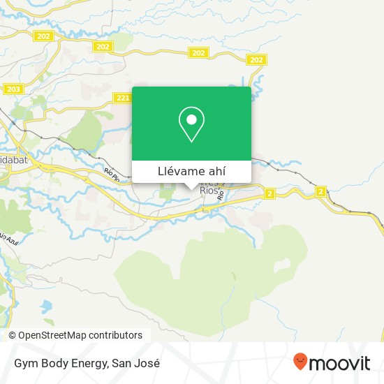 Mapa de Gym Body Energy
