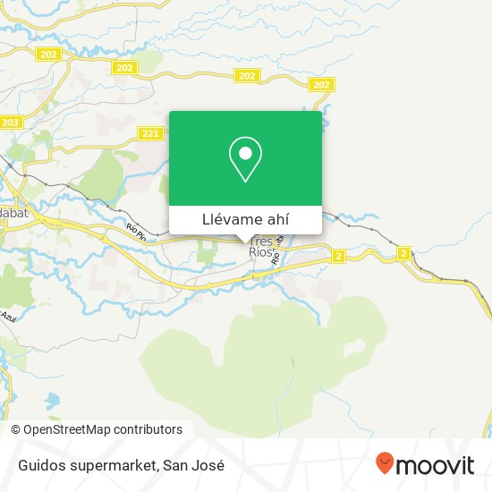 Mapa de Guidos supermarket