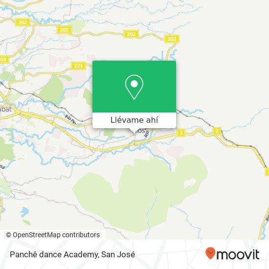 Mapa de Panchê dance Academy