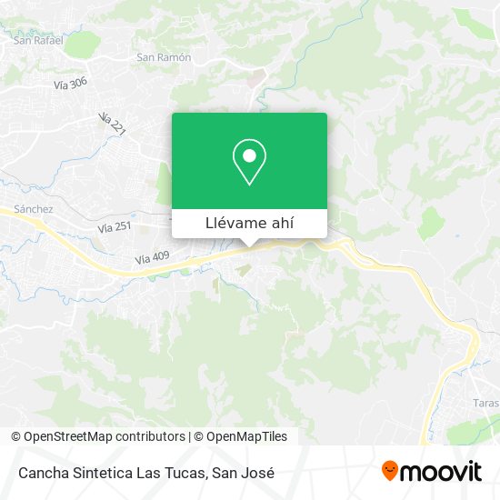 Mapa de Cancha Sintetica Las Tucas