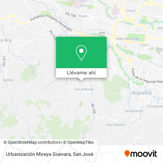 Mapa de Urbanización Mireya Guevara