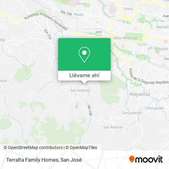 Mapa de Terralta Family Homes