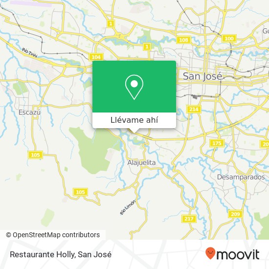 Mapa de Restaurante Holly