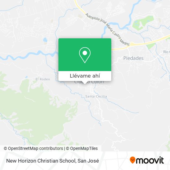Mapa de New Horizon Christian School