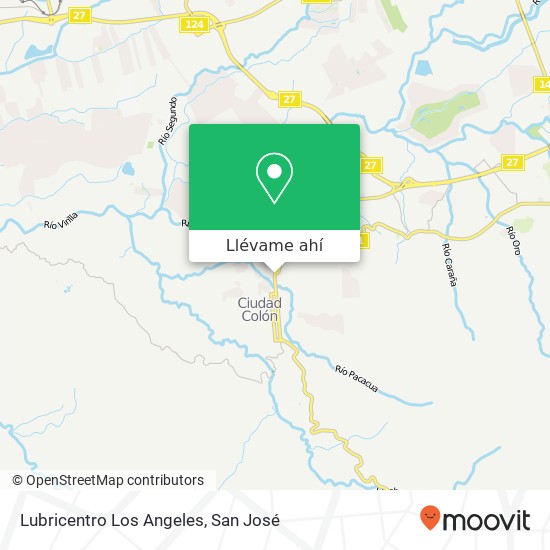 Mapa de Lubricentro Los Angeles
