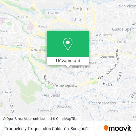 Mapa de Troqueles y Troquelados Calderón