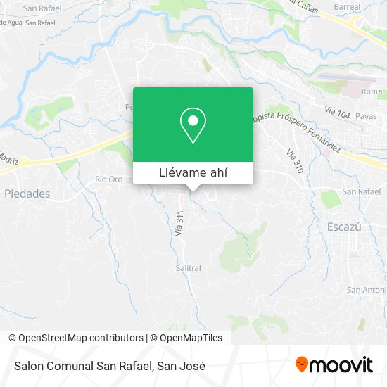 Mapa de Salon Comunal San Rafael