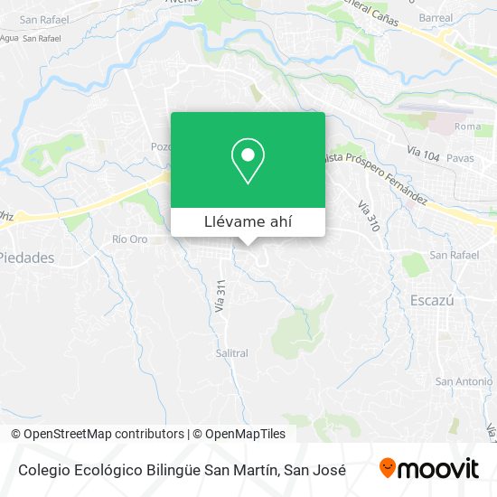 Mapa de Colegio Ecológico Bilingüe  San Martín