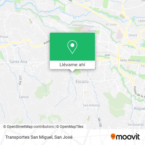 Mapa de Transportes San Miguel